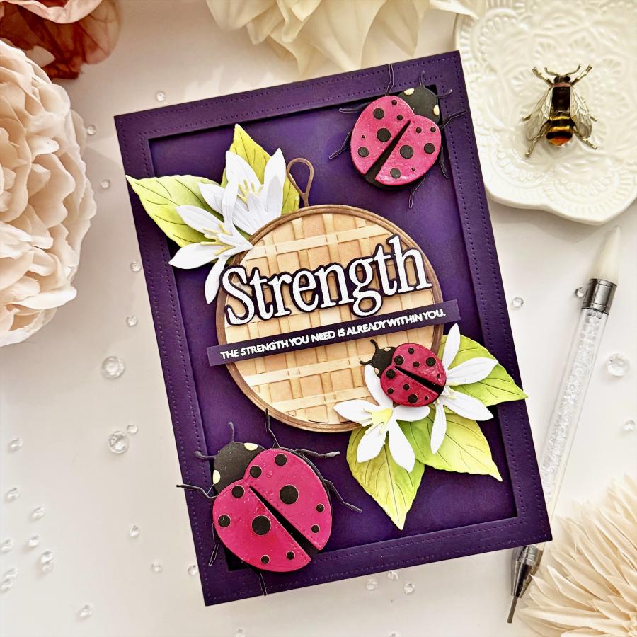 This is Big Sentiments: Strength Stamp Set