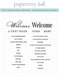This is Big Sentiments: Welcome Stamp Set
