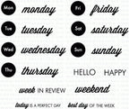 Monthly Moments: Days of the Week Stamp Set