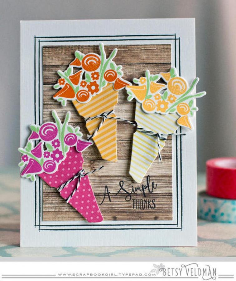 Fresh Floral Wrap-Ups Stamp Set
