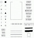 Traveler's Journal: Bullets Stamp Set