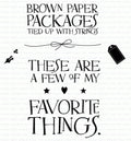 Quoted: Favorite Things Mini Stamp Set