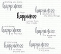 Words to Live By: Happiness Mini Stamp Set
