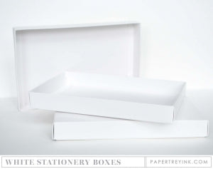 Basic White Stationery Box (2 per package)