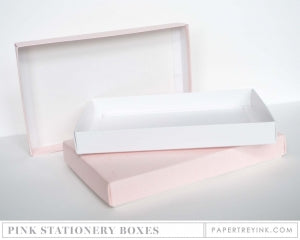Pale Pink Stationery Box (2 per package)