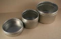 8 oz. Round Clear Top Tin