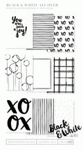 Black & White All Over Patterned Paper Pad 4 1/2" x 5 1/2" (36 sheets)