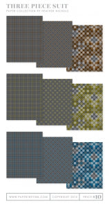 Three Piece Suit Paper Collection (36 sheets)