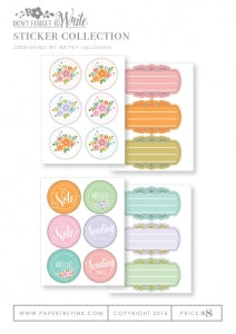Don't Forget to Write: Label Sheet Refill (16 sheets)