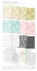 Lovely Lace Patterned Paper Collection (34 sheets)