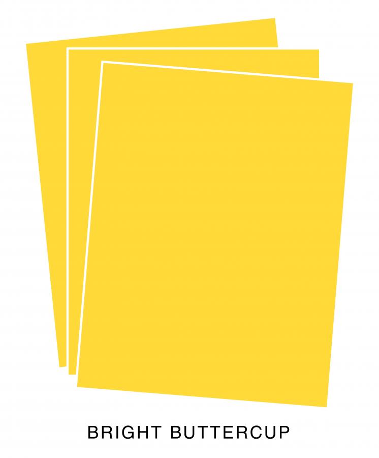 Perfect Match Bright Buttercup Premium Cardstock (24 Sheets)
