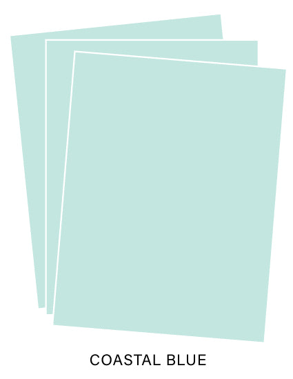 Perfect Match Coastal Blue Premium Cardstock (24 Sheets)