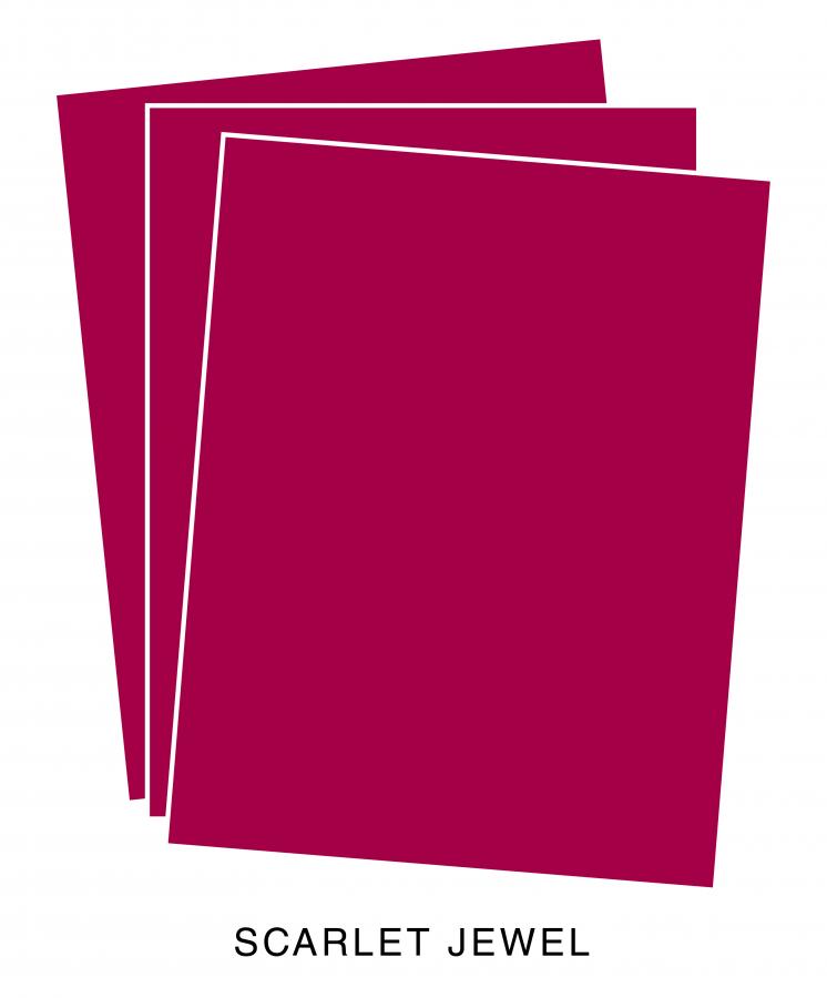 Perfect Match Scarlet Jewel Premium Cardstock (12 sheets)