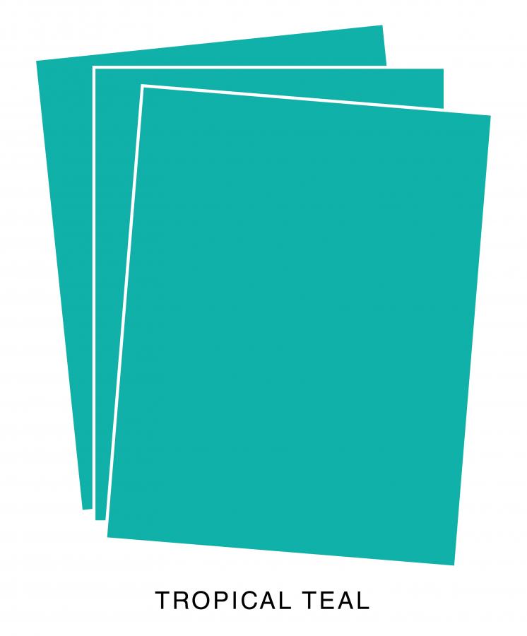 Perfect Match Tropical Teal Premium Cardstock (12 Sheets)