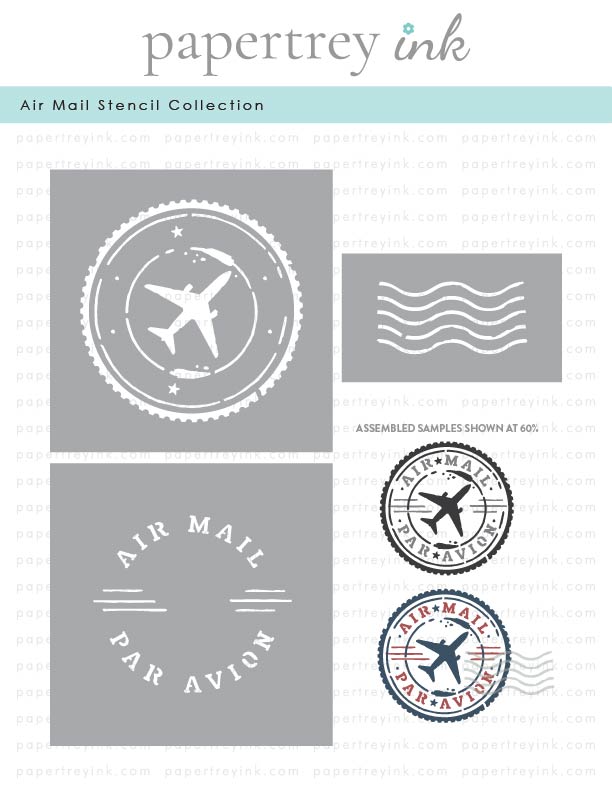 Air Mail Stencil Collection (set of 3)