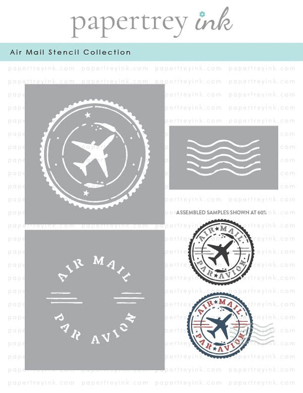 Air Mail Stencil Collection (set of 3)