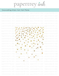 Cascading Stars Hot Foil Plate