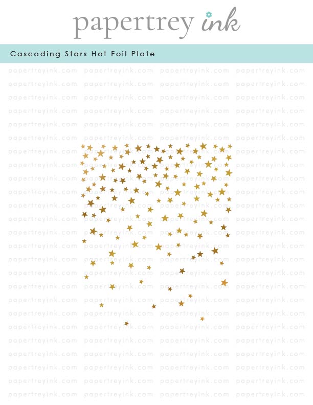 Cascading Stars Hot Foil Plate