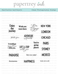 Destination Sentiments Stamp Set