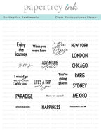 Destination Sentiments Stamp Set