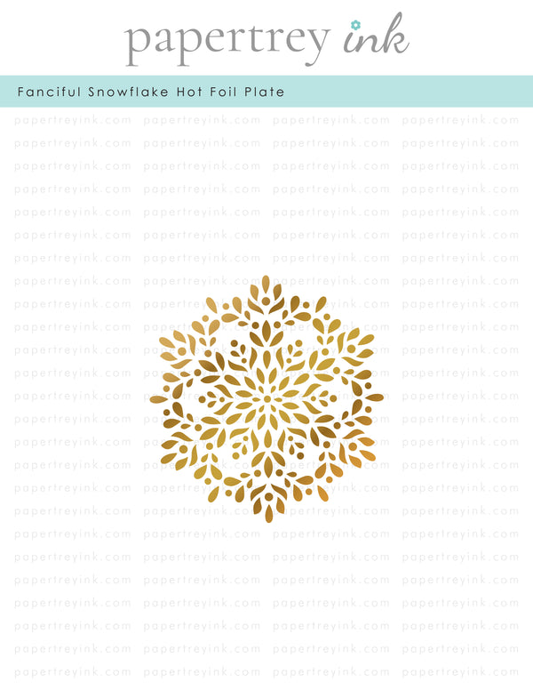 Fanciful Snowflake Hot Foil Plate