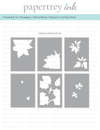 Framed In Flowers: Christmas Stencil Collection (set of 6)