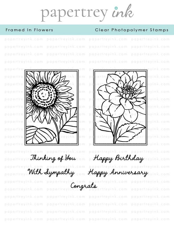 Framed In Flowers Stamp Set