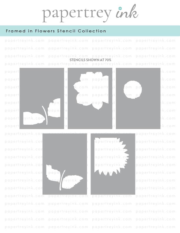 Framed in Flowers Stencil Collection (set of 5)