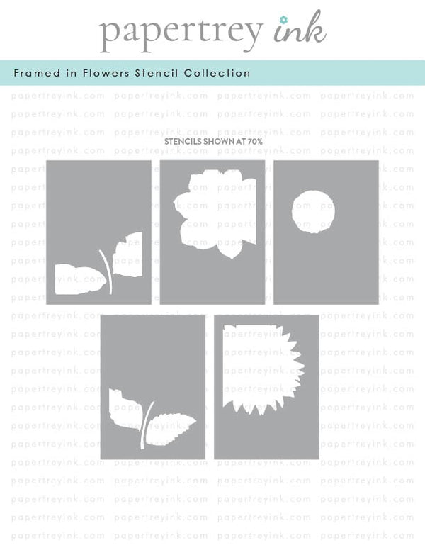 Framed in Flowers Stencil Collection (set of 5)