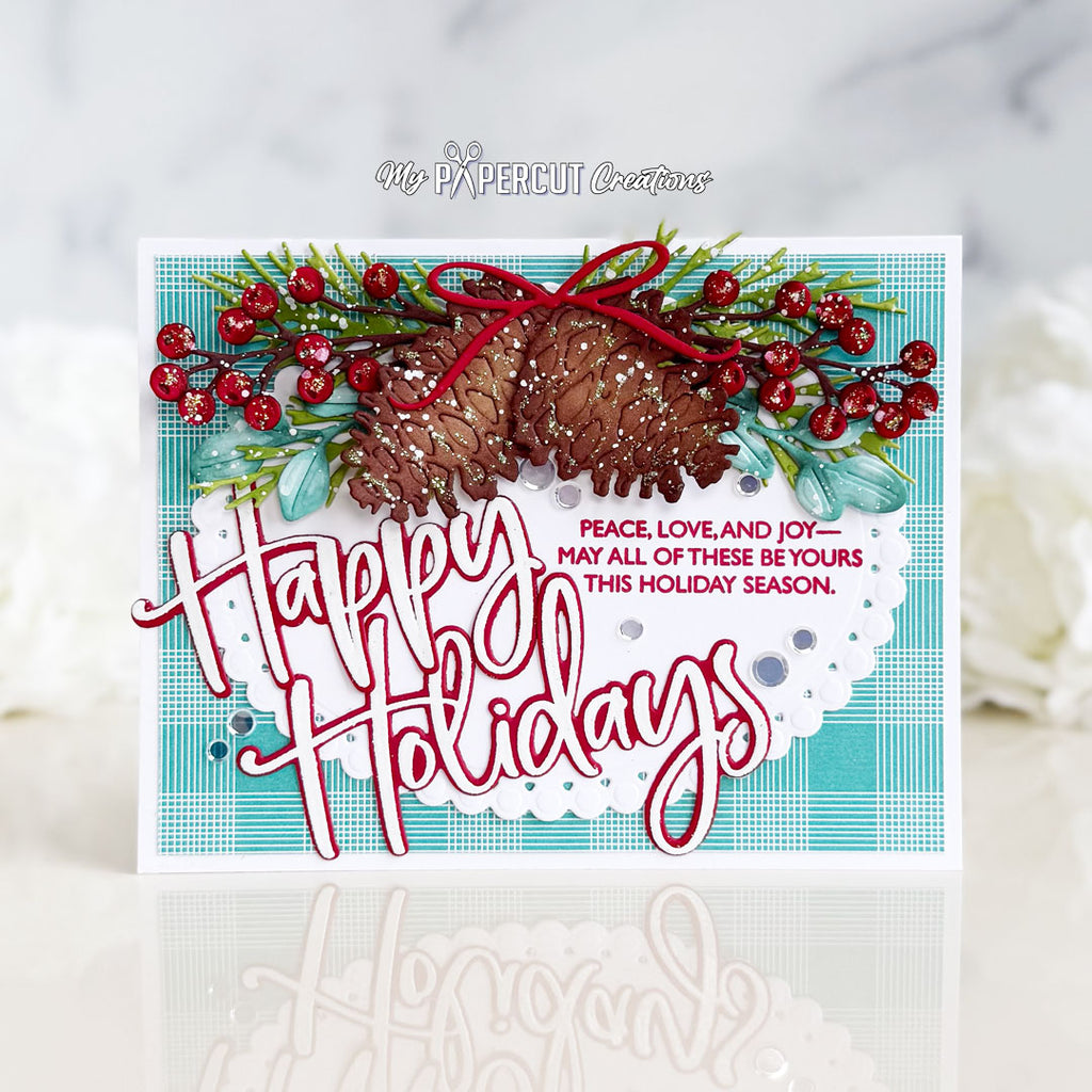 This is Big Sentiments: XL Happy Holidays Stamp Set
