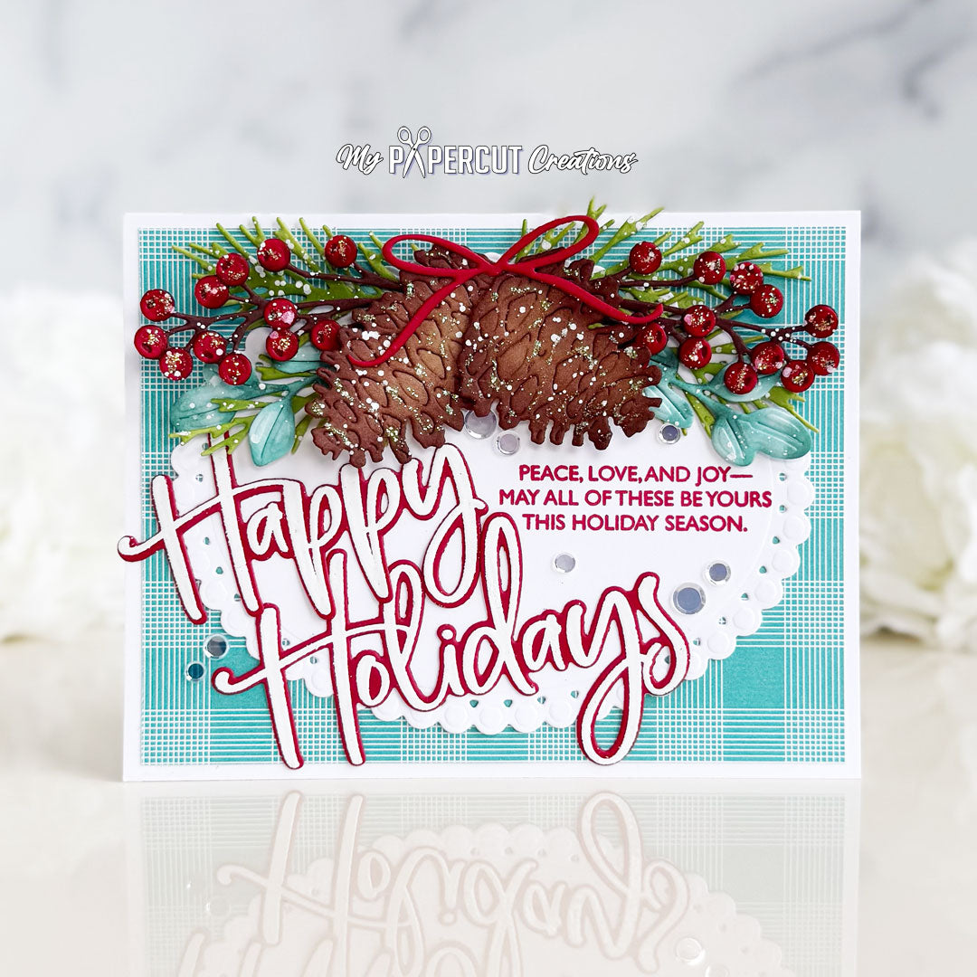This is Big Sentiments: XL Happy Holidays Stamp Set