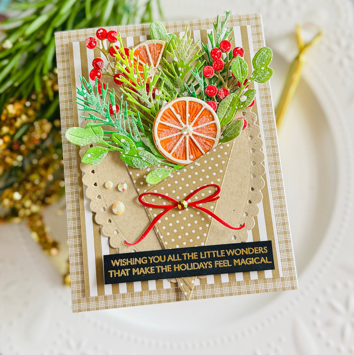 This is Big Sentiments: XL Happy Holidays Stamp Set