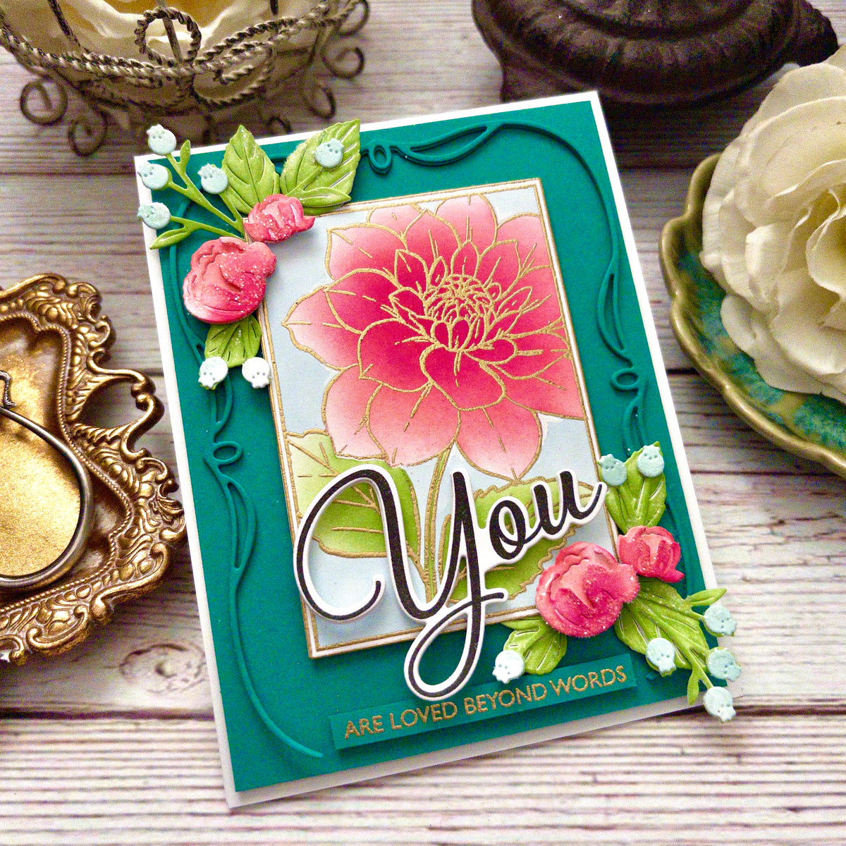 Rooted In Love Press Plate + Frame Die