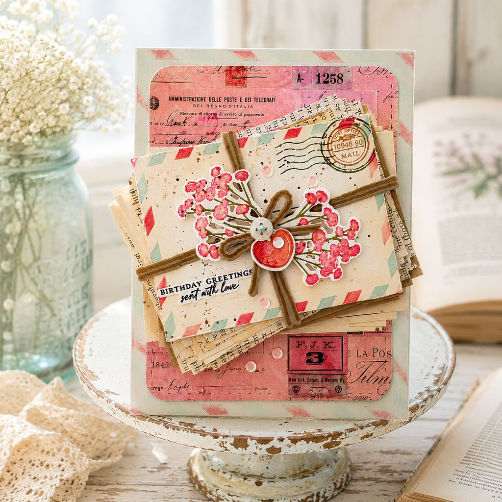 Stacked Mail Stamp Set