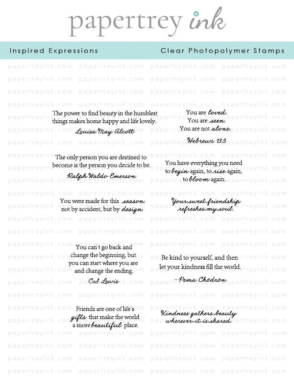 Inspired Expressions Stamp Set