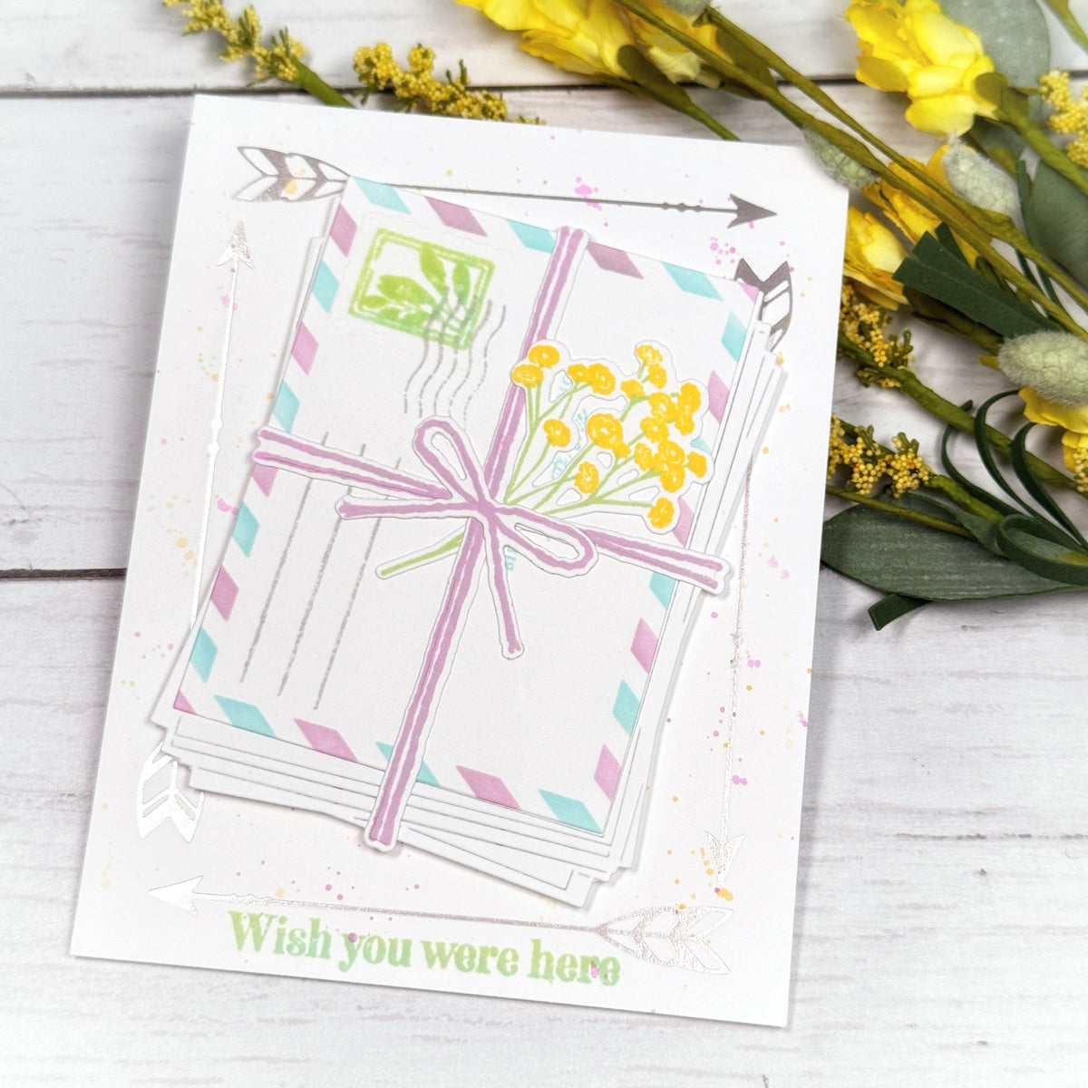 Stacked Mail Stamp Set