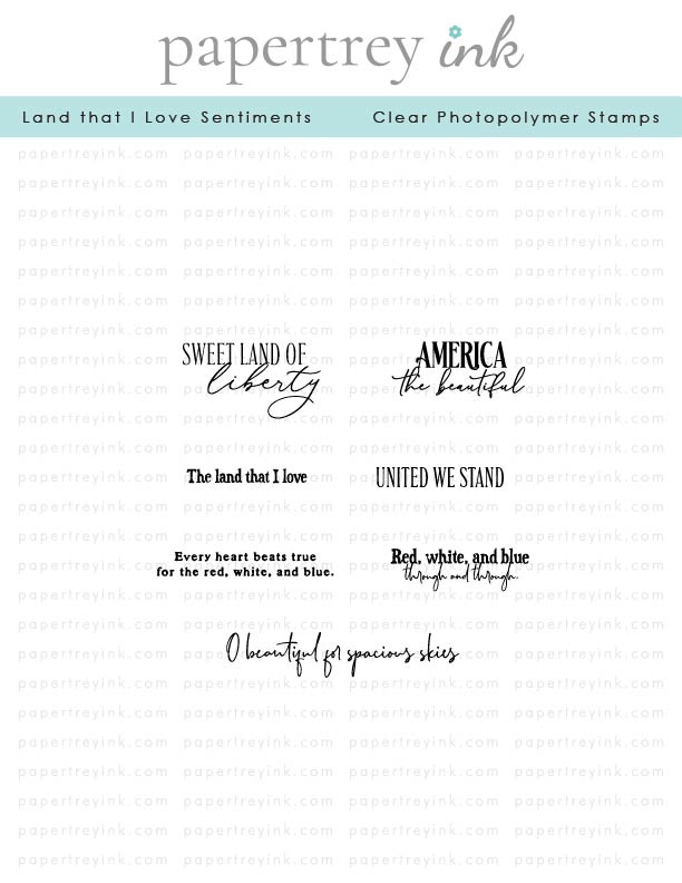 Land that I Love Sentiments Mini Stamp Set