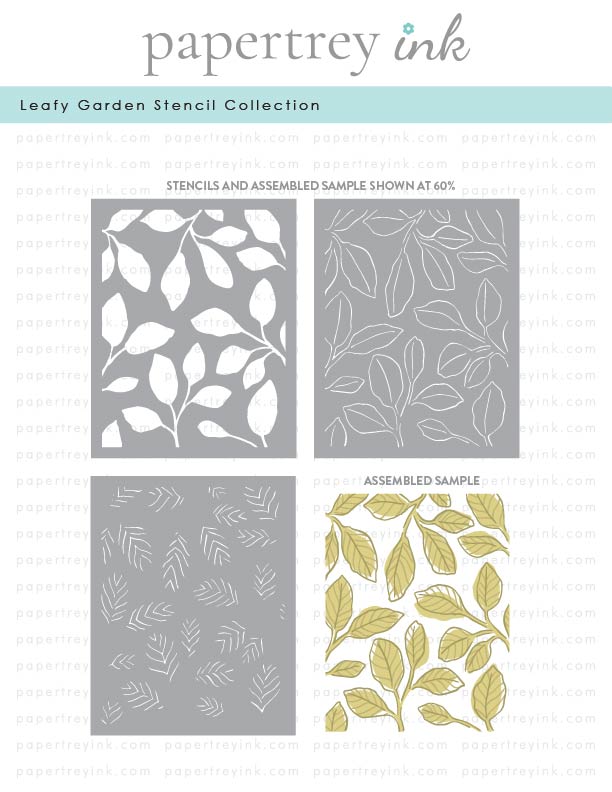 Leafy Garden Stencil Collection (set of 3)