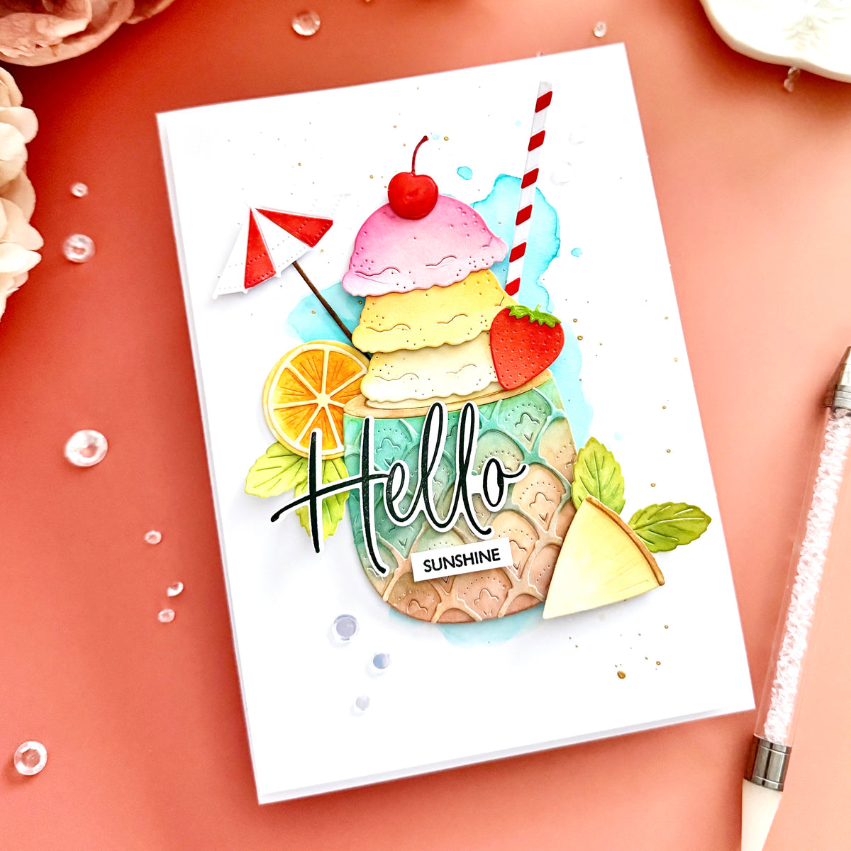 This is Big Sentiments: Hello Stamp Set