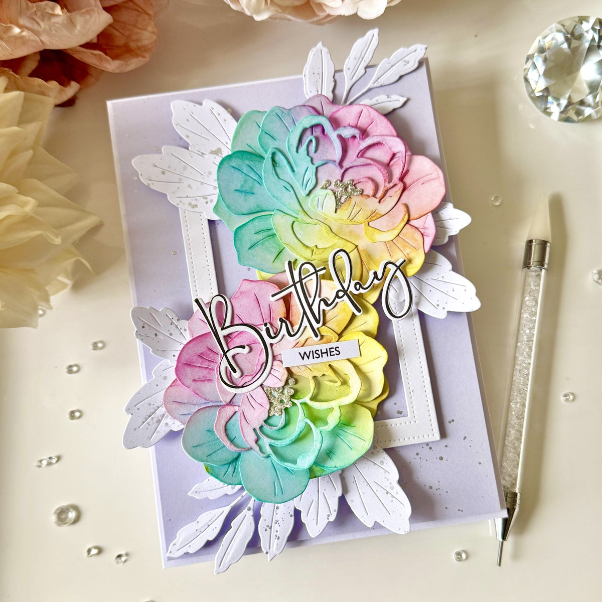 Big Blooms: Elegant Rose Die