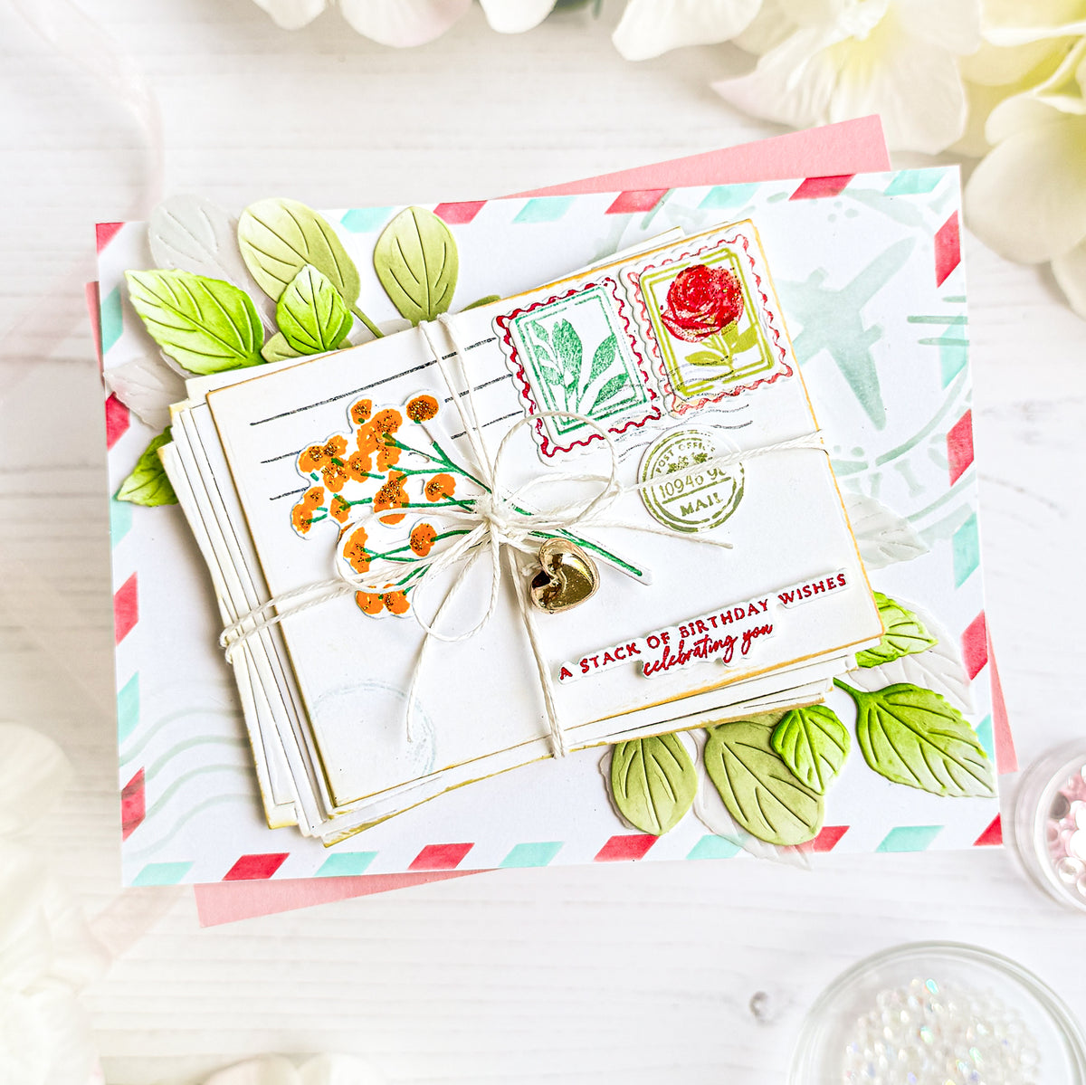 Stacked Mail Stamp Set
