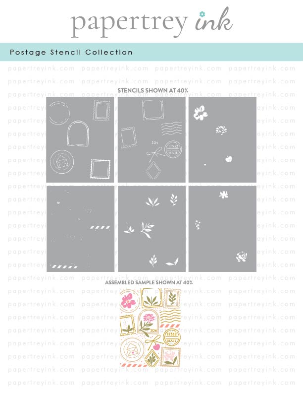 Postage Stencil Collection (set of 6)