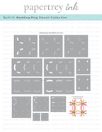 Quilt It: Wedding Ring Stencil Collection (set of 14)