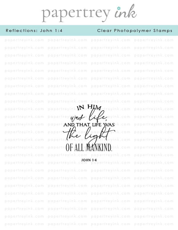 Reflections: John 1:4 Mini Stamp Set