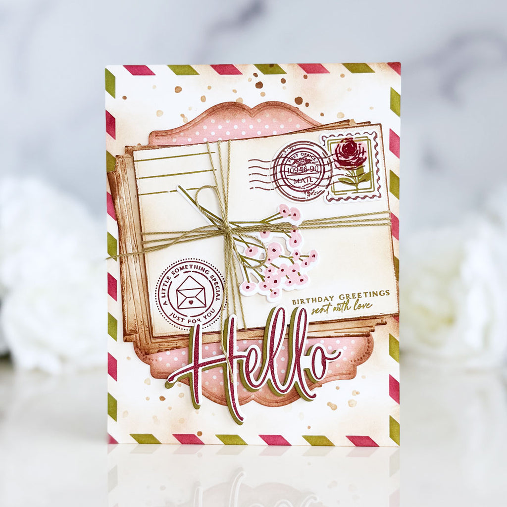 Stacked Mail Stamp Set