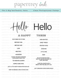 This is Big Sentiments: Hello Stamp Set