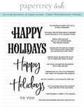 This is Big Sentiments: XL Happy Holidays Stamp Set