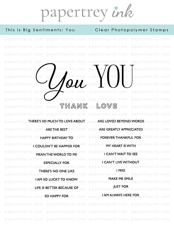 This is Big Sentiments: You Stamp Set
