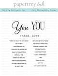 This is Big Sentiments: You Stamp Set
