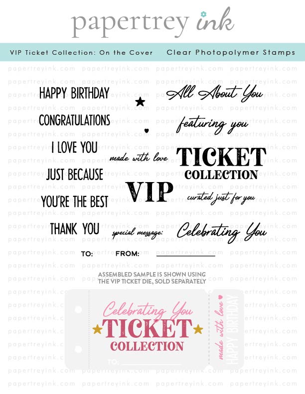 VIP Ticket Collection: On the Cover Stamp Set